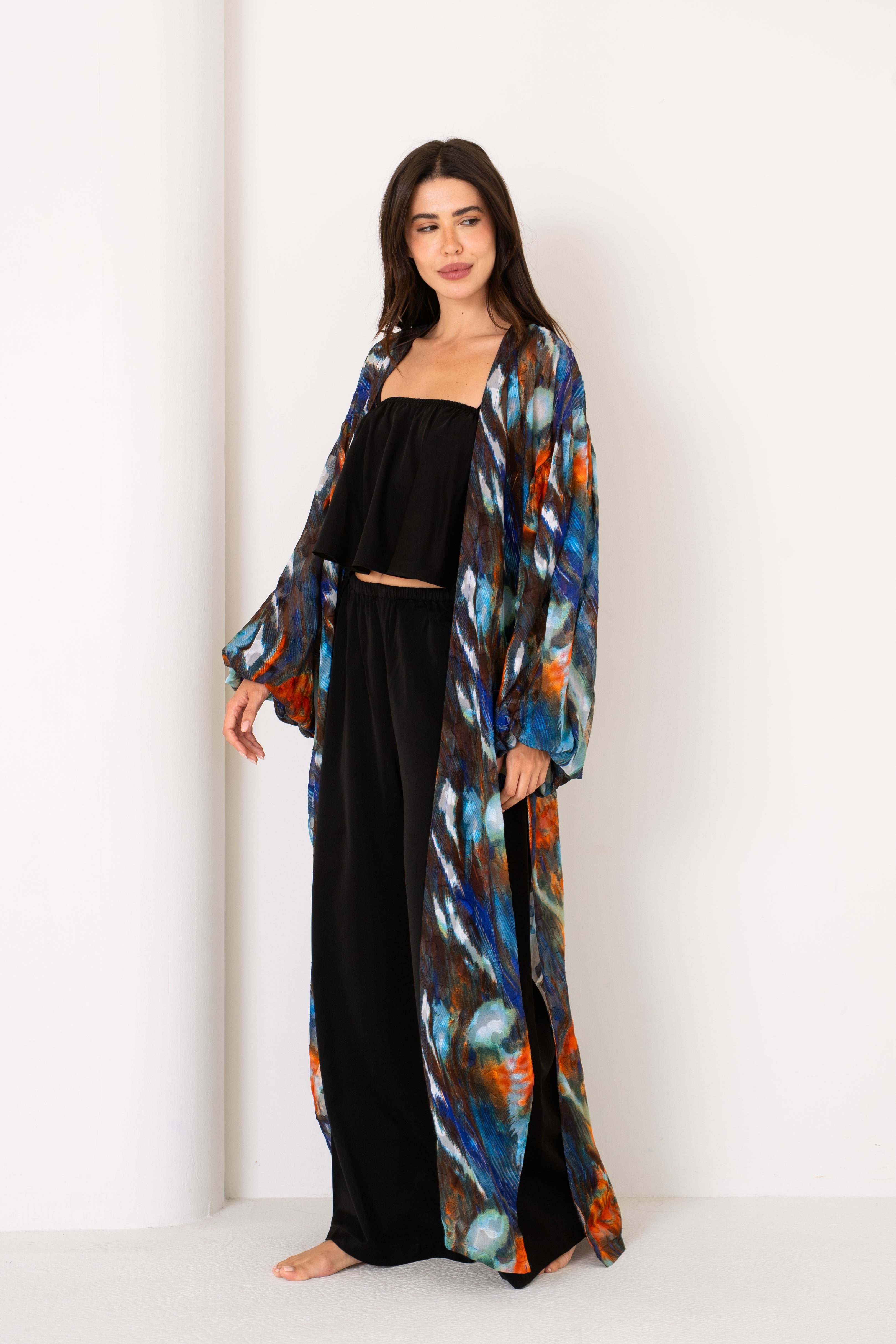 Chiffon Muse | Long Robe Full Set