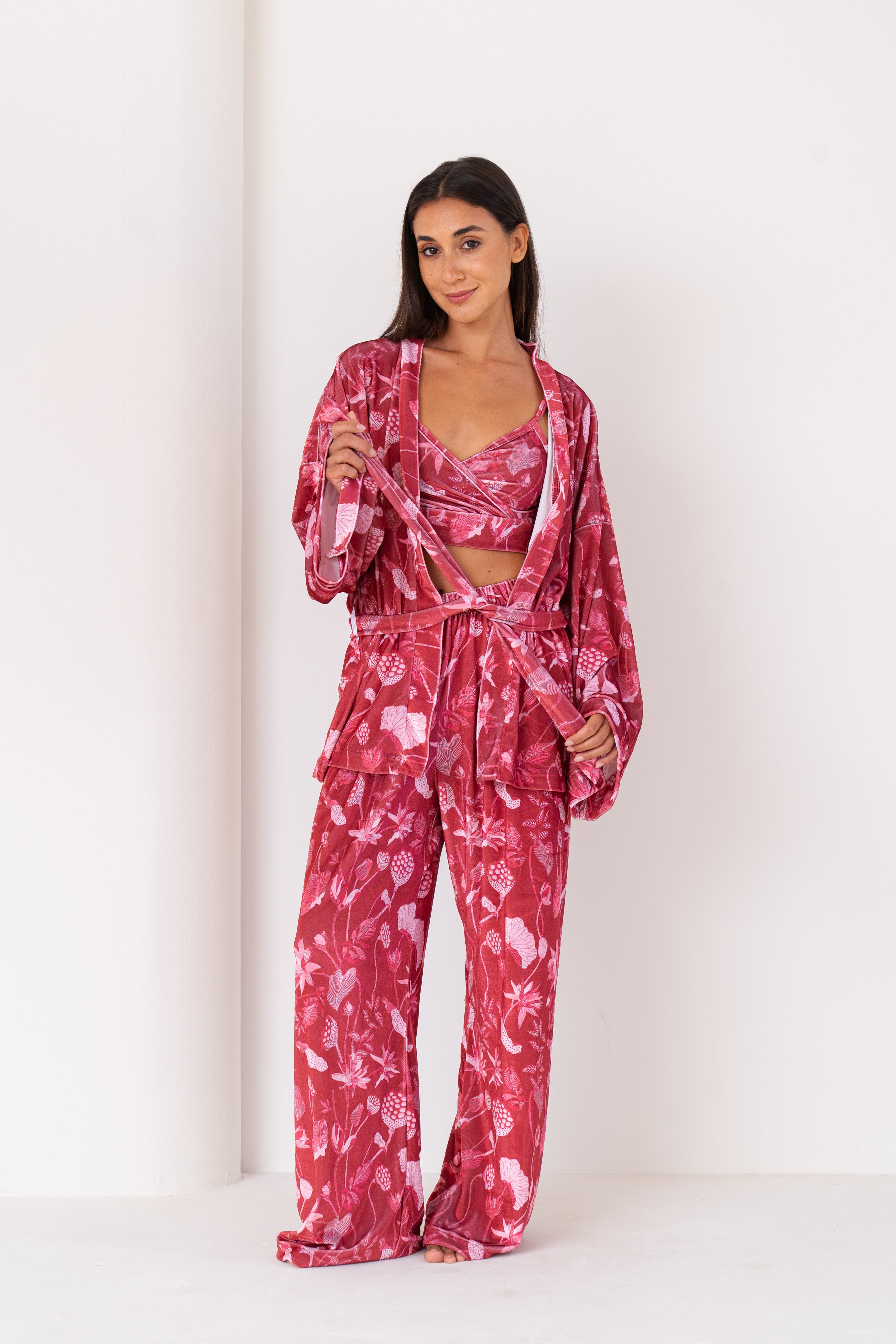 Rosy Velvet | Wrap Full Set