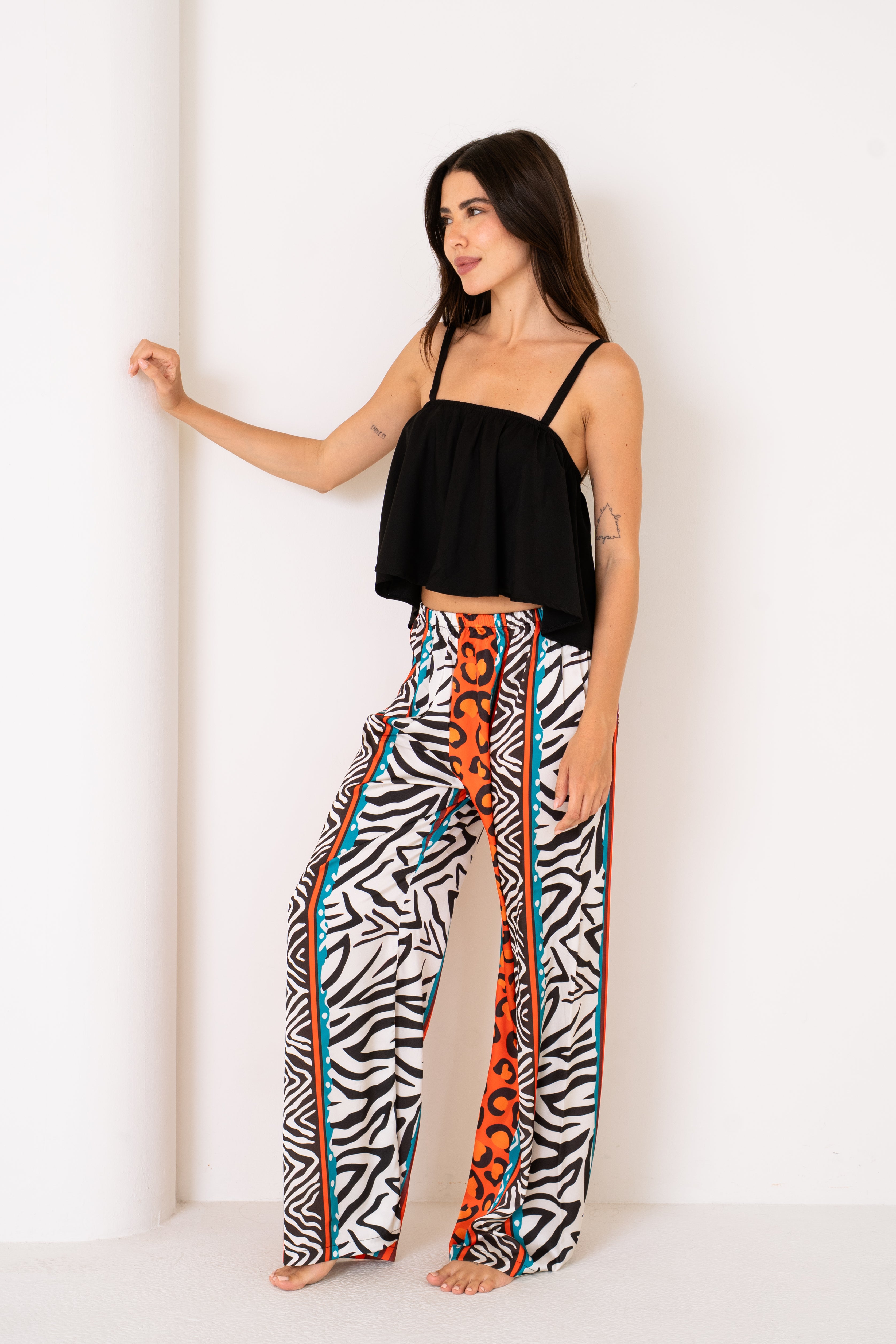 Safari Chic | Ruffle Top And Pants Only