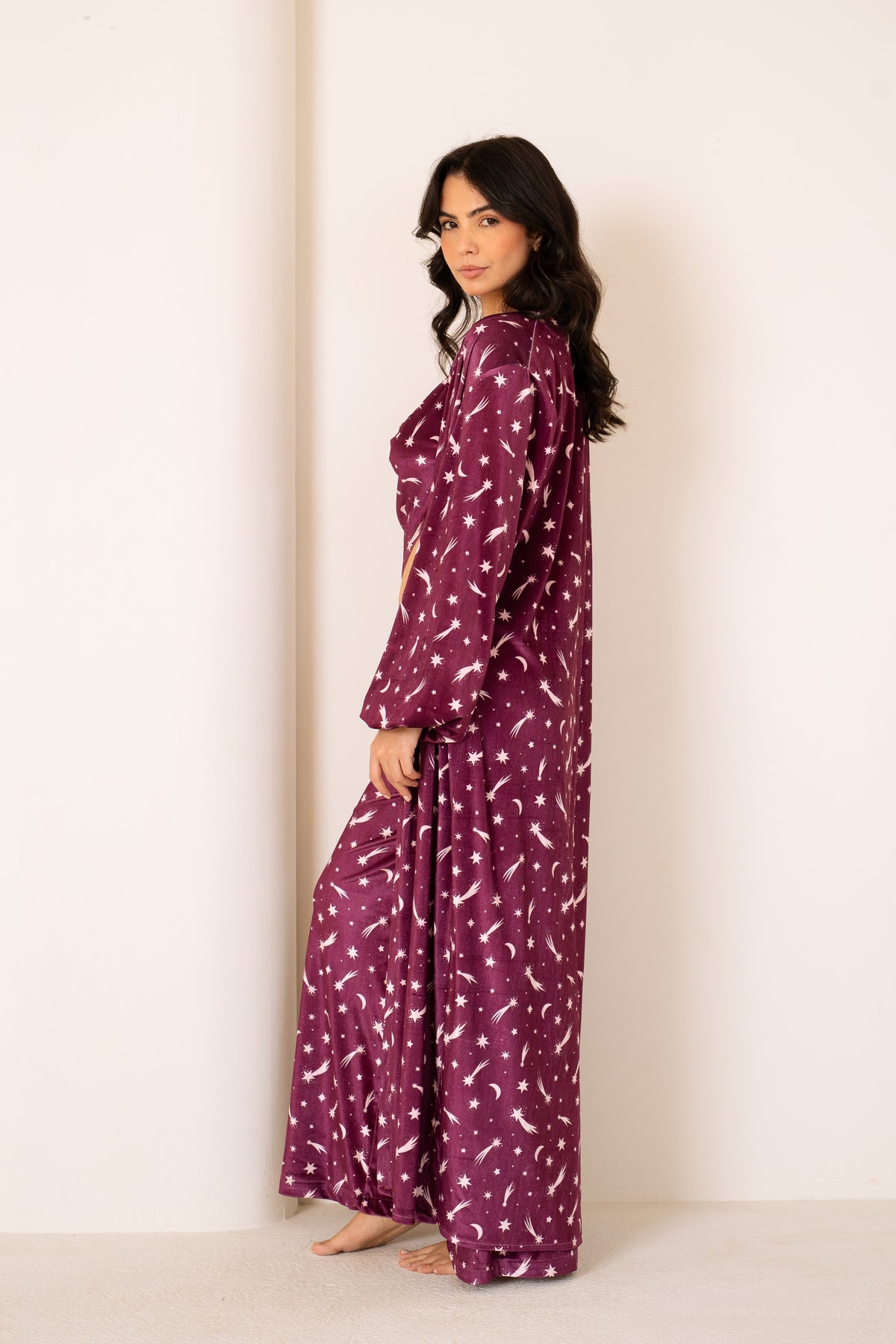 Berry Galaxy | Long Robe Full Set