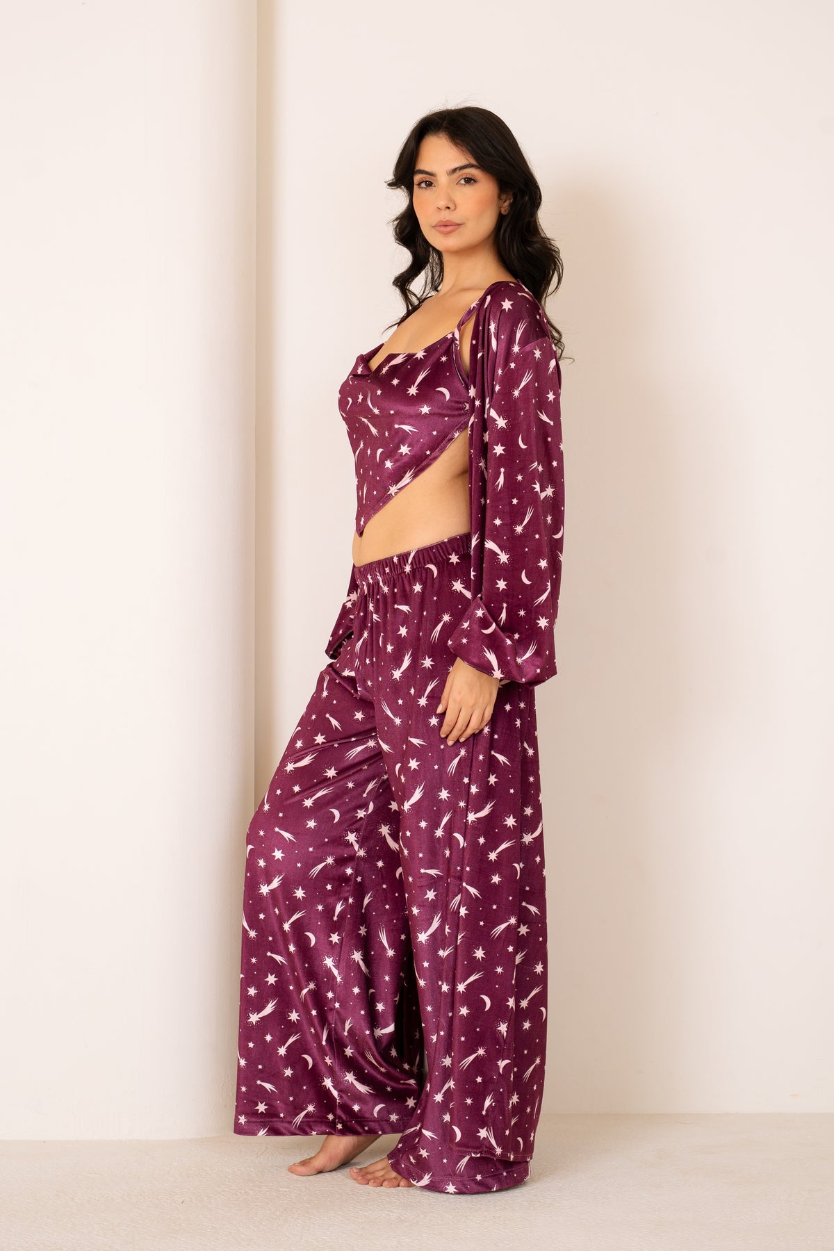 Berry Galaxy | Long Robe Full Set