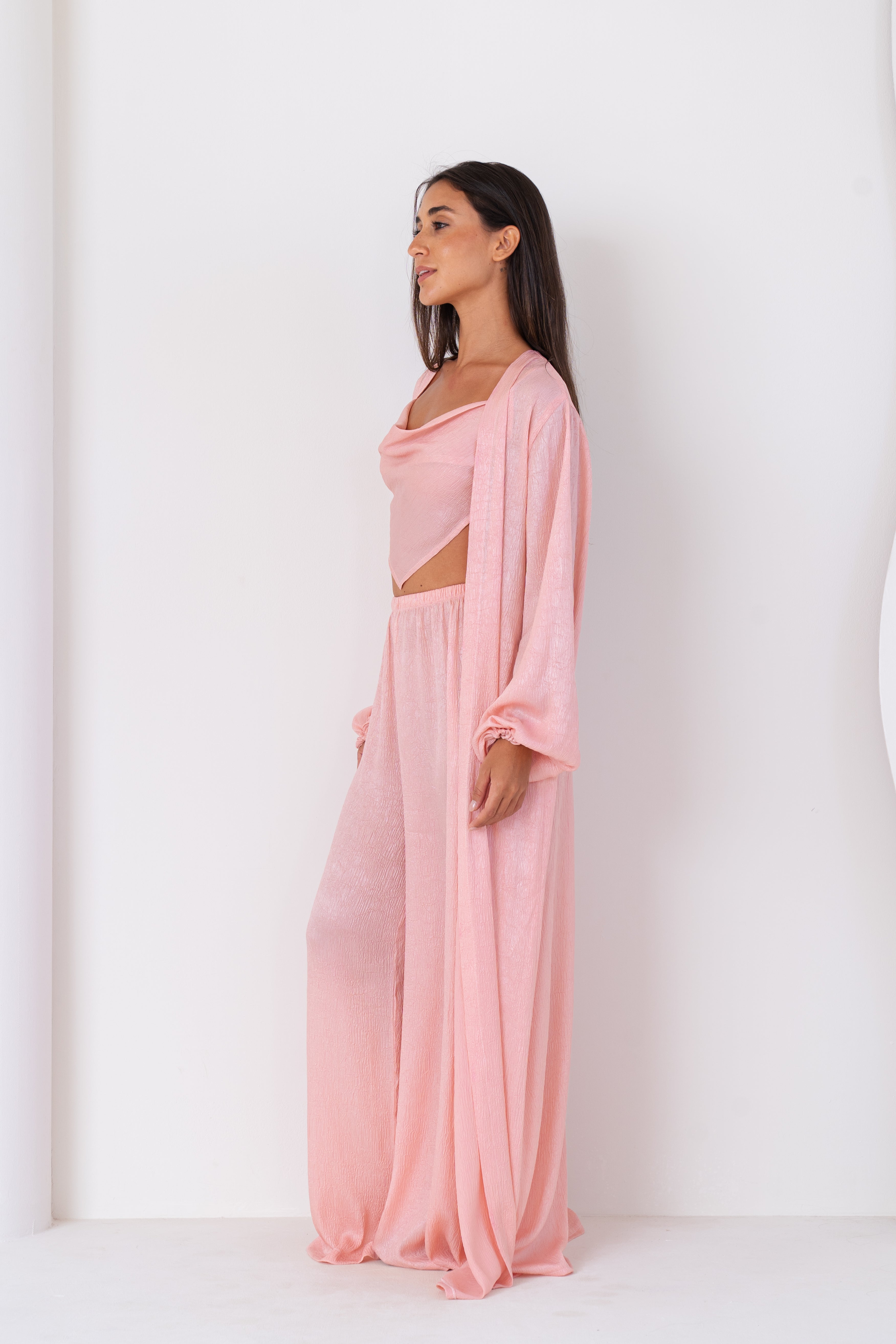 Soft Coral | Long Robe Full Set