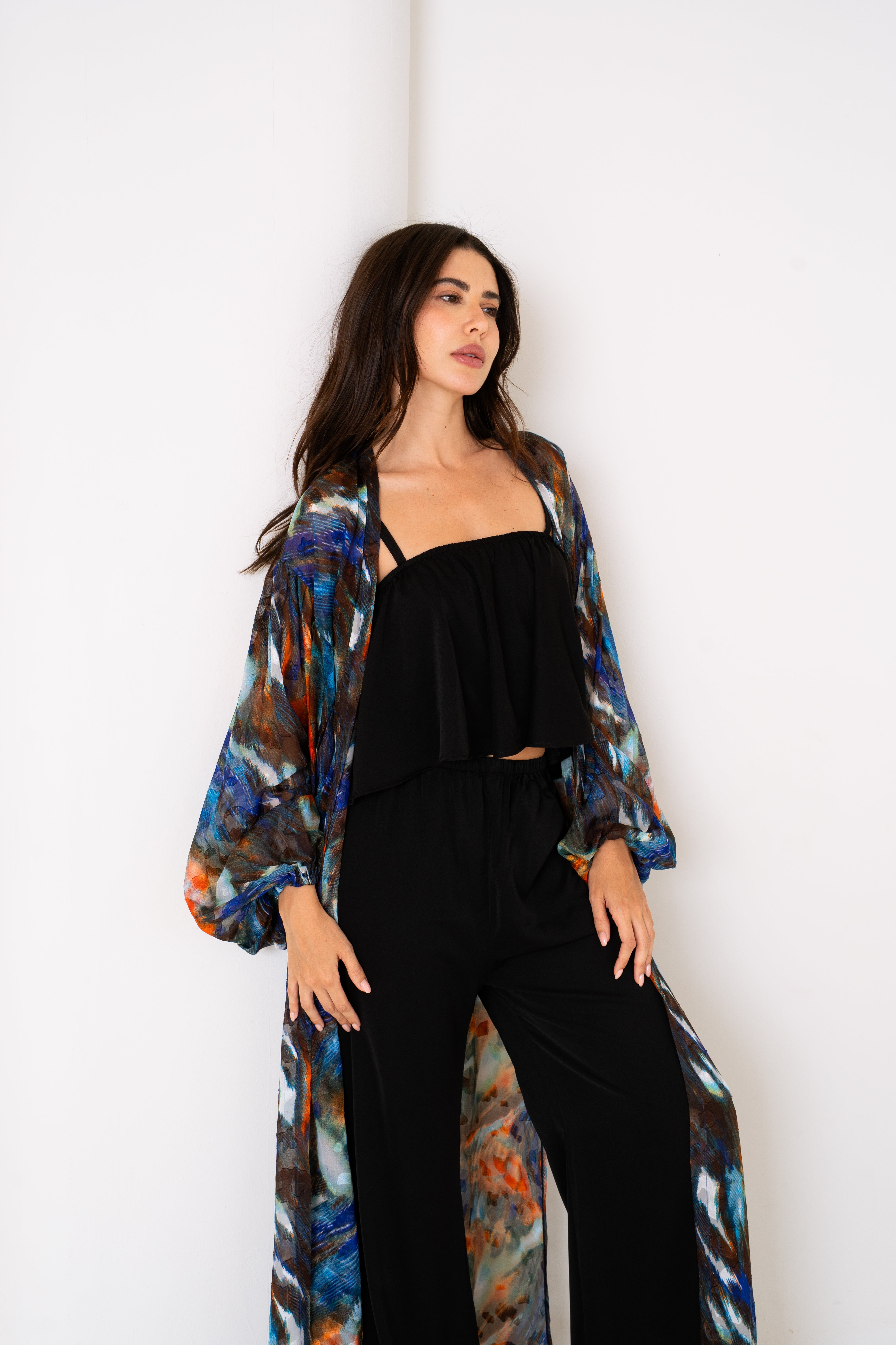 Chiffon Muse | Long Robe Full Set