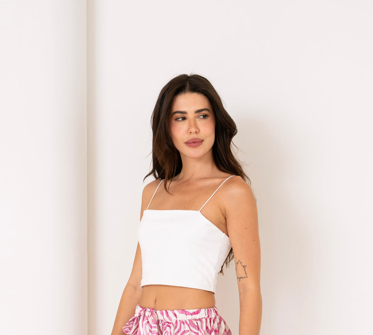 White Crop Top