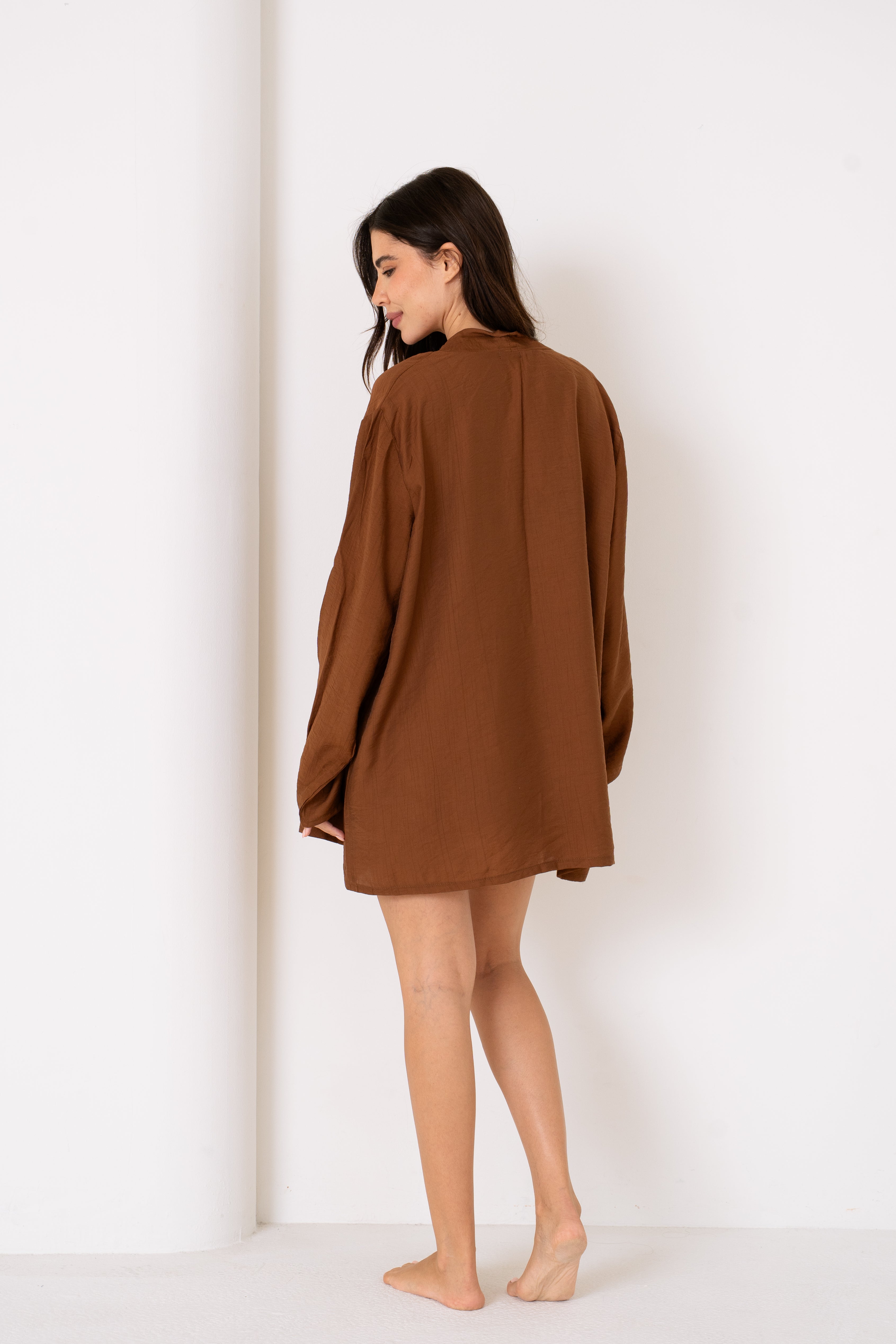 Warm Cumin | Flow Full Set With Lace Top