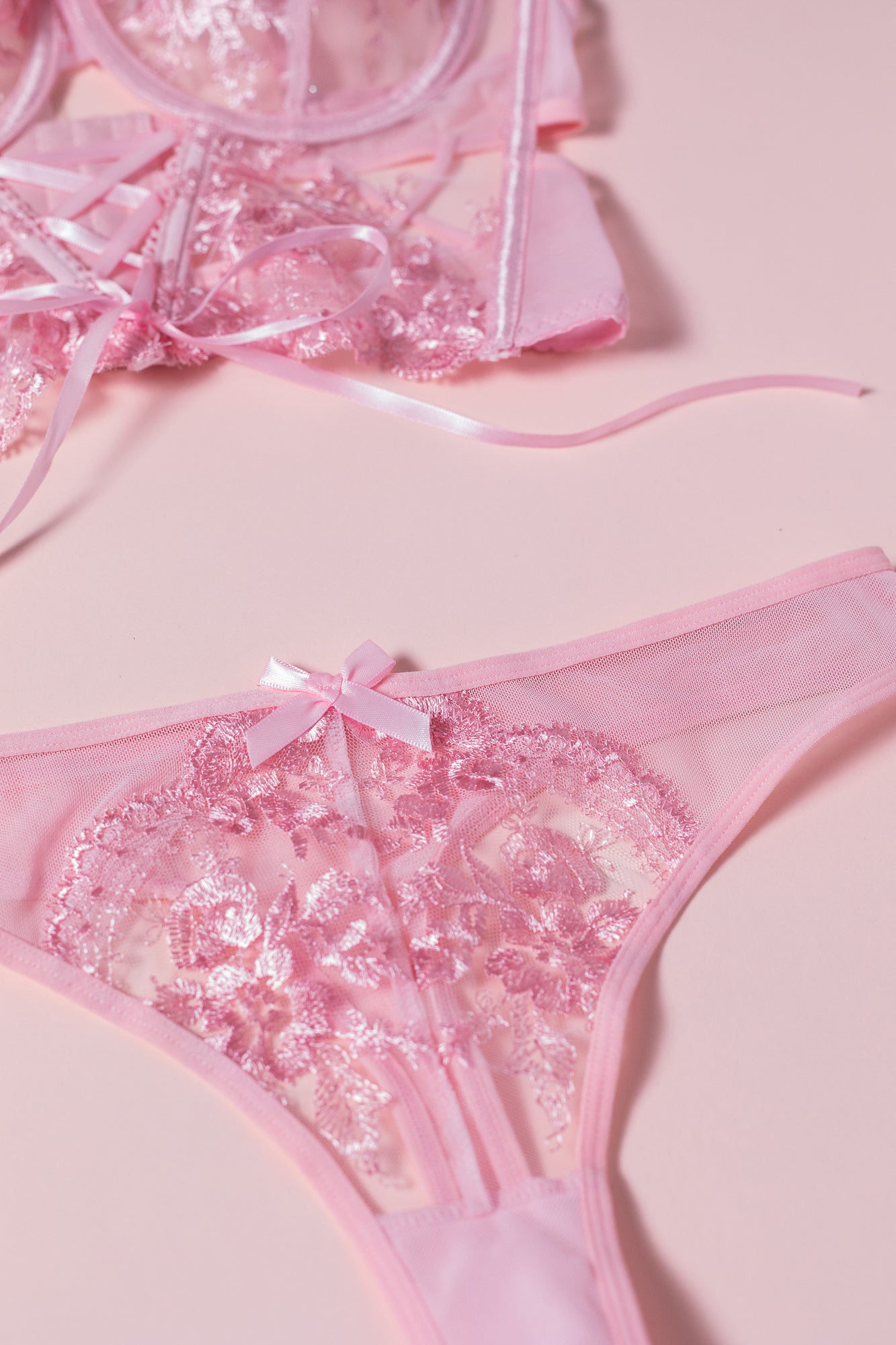 Pink Petal Charm Set