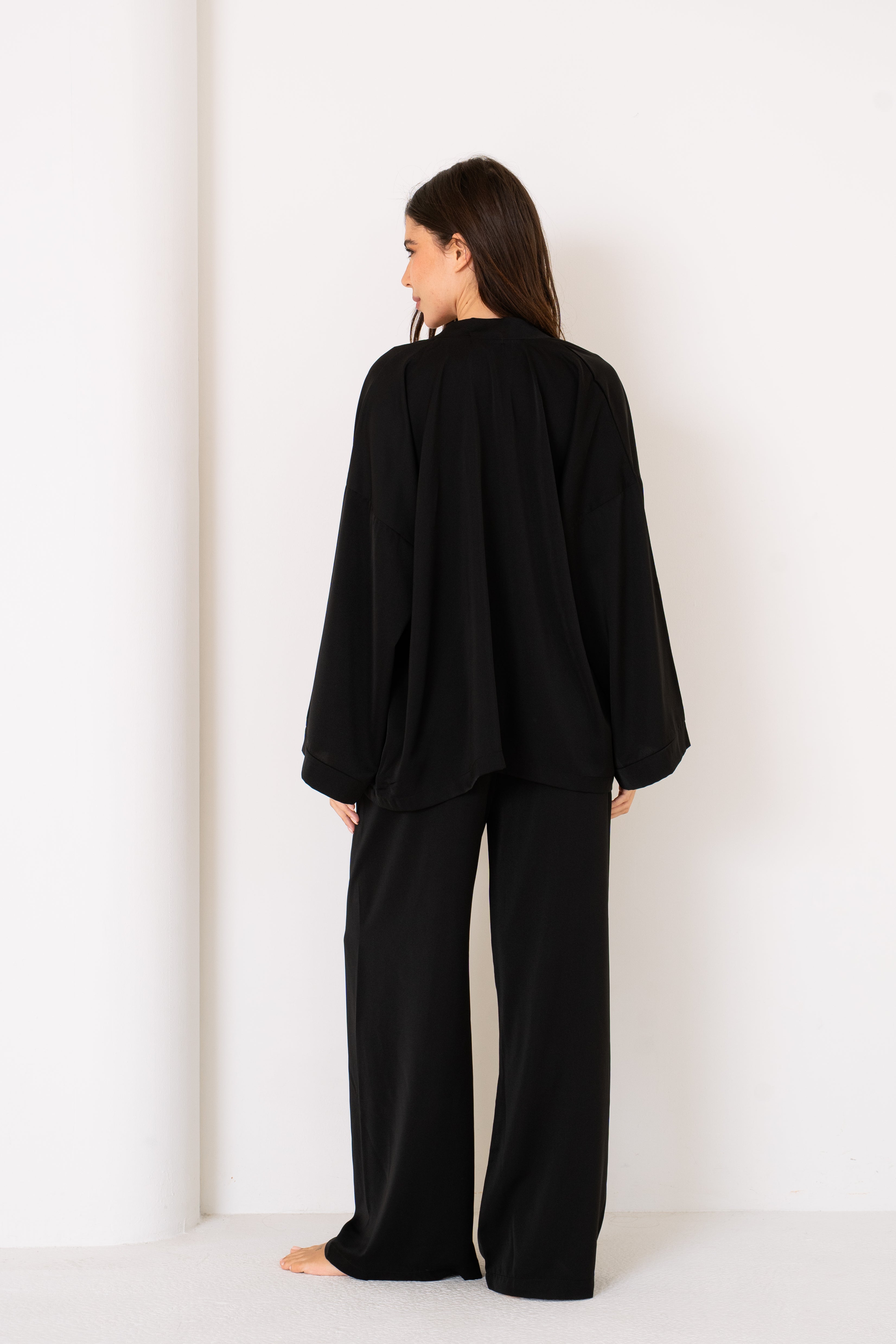 Wild Noir | Robe and Pants Set