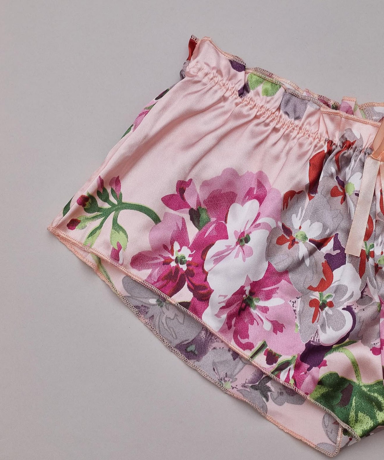 Lace Top And Floral Shorts