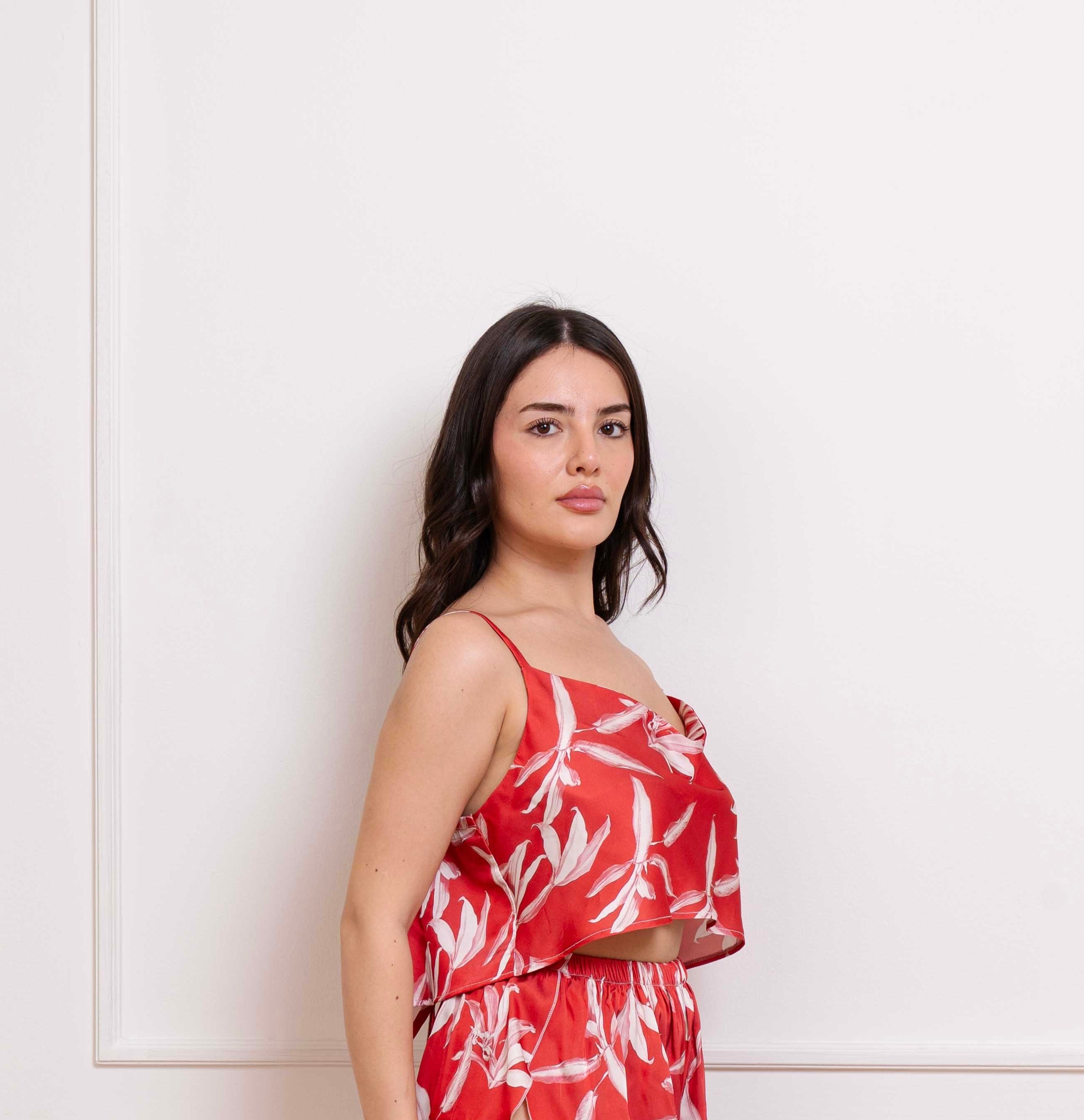 Crimson Bloom | Tie Back Top Only