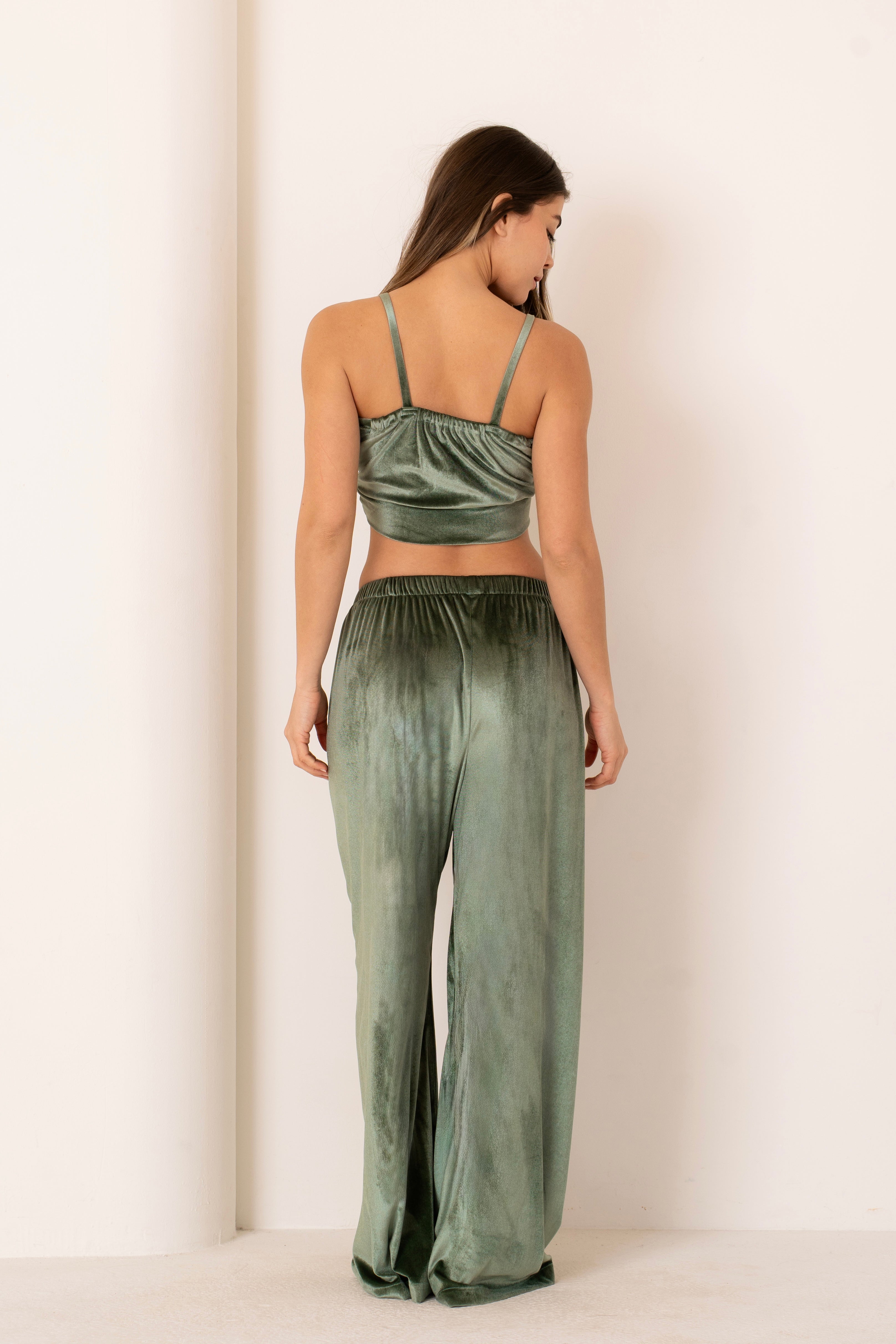 Wrap Top And Pants | Mint Green