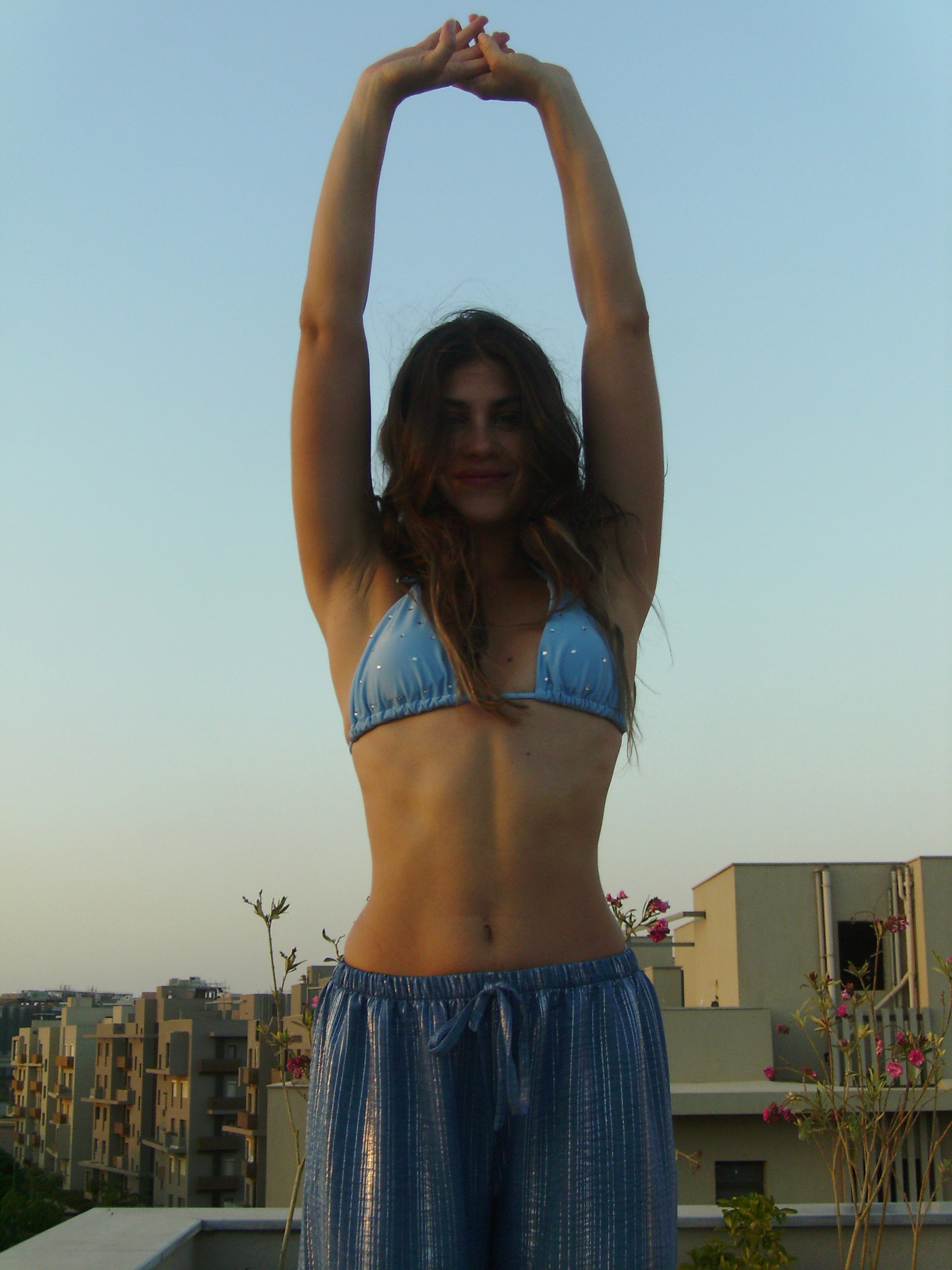 The Azure Shimmer Pants