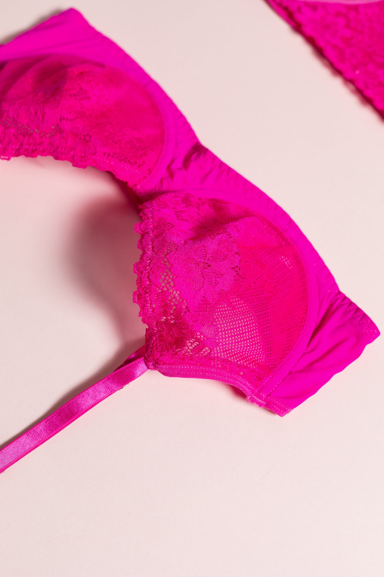 Fuchsia Lace Allure Set