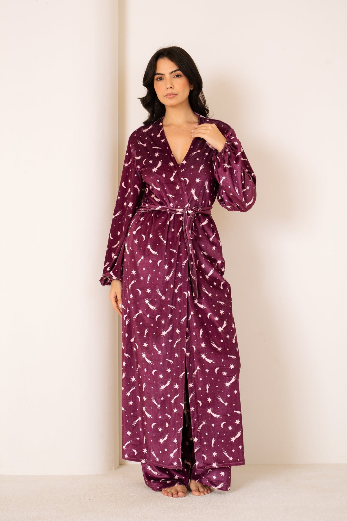 Berry Galaxy | Long Robe Full Set