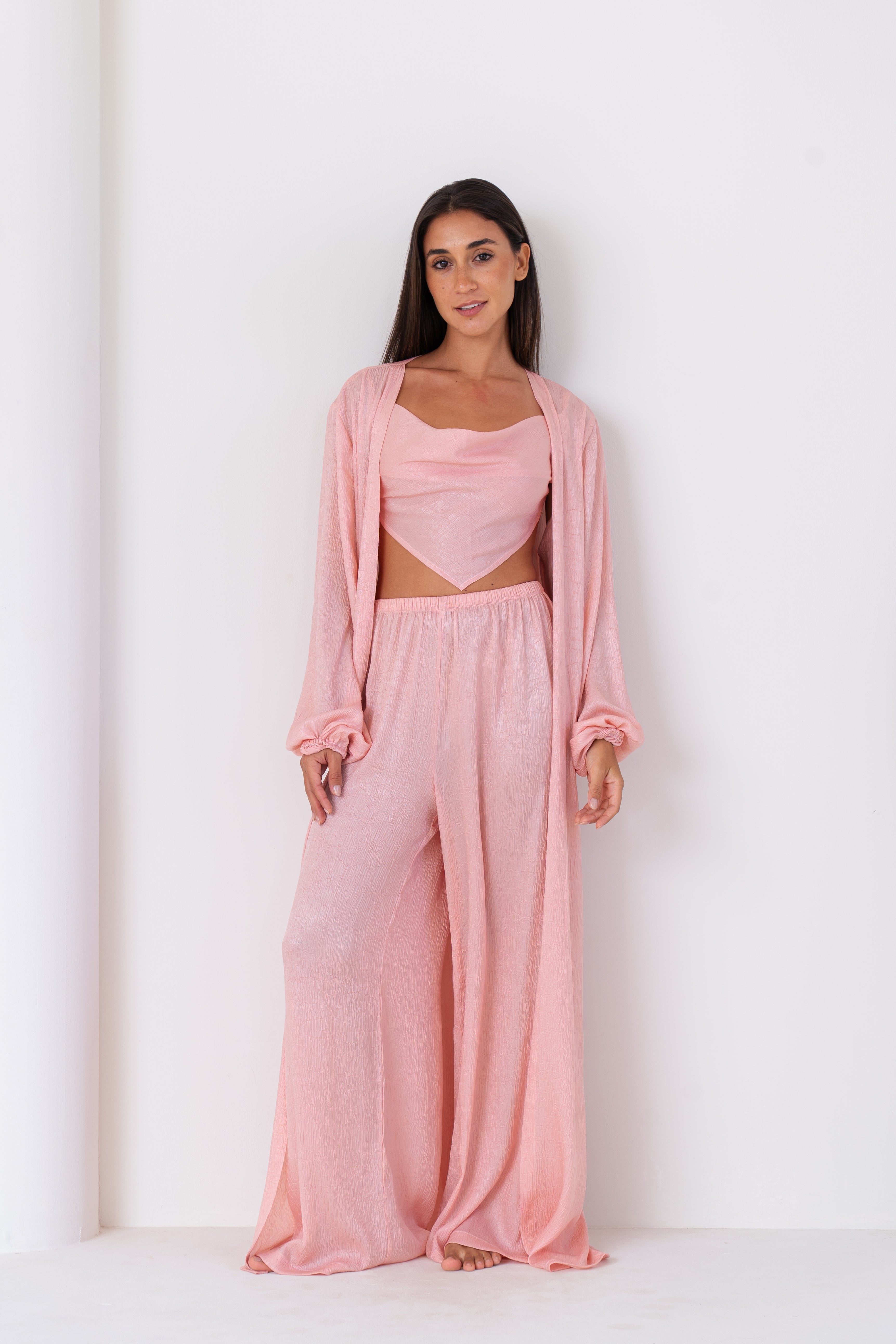 Soft Coral | Long Robe Full Set