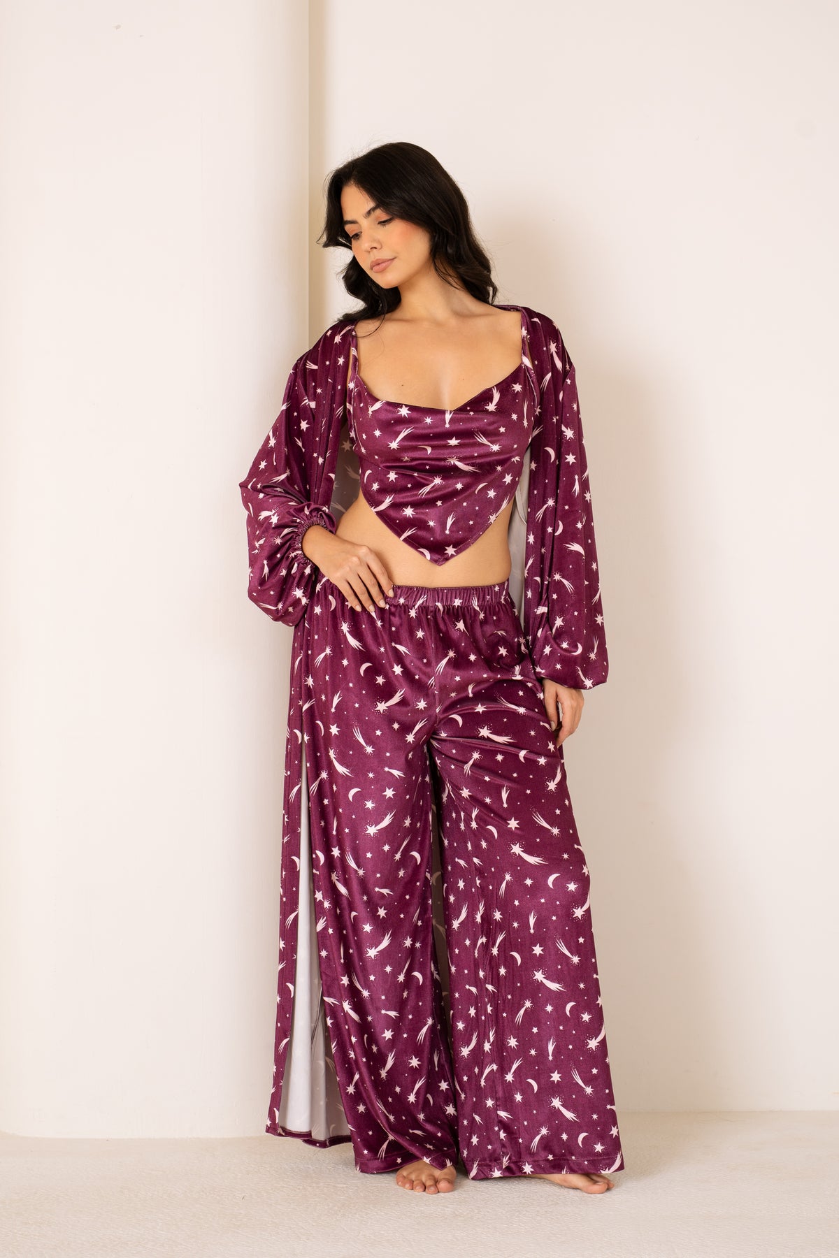 Berry Galaxy | Long Robe Full Set