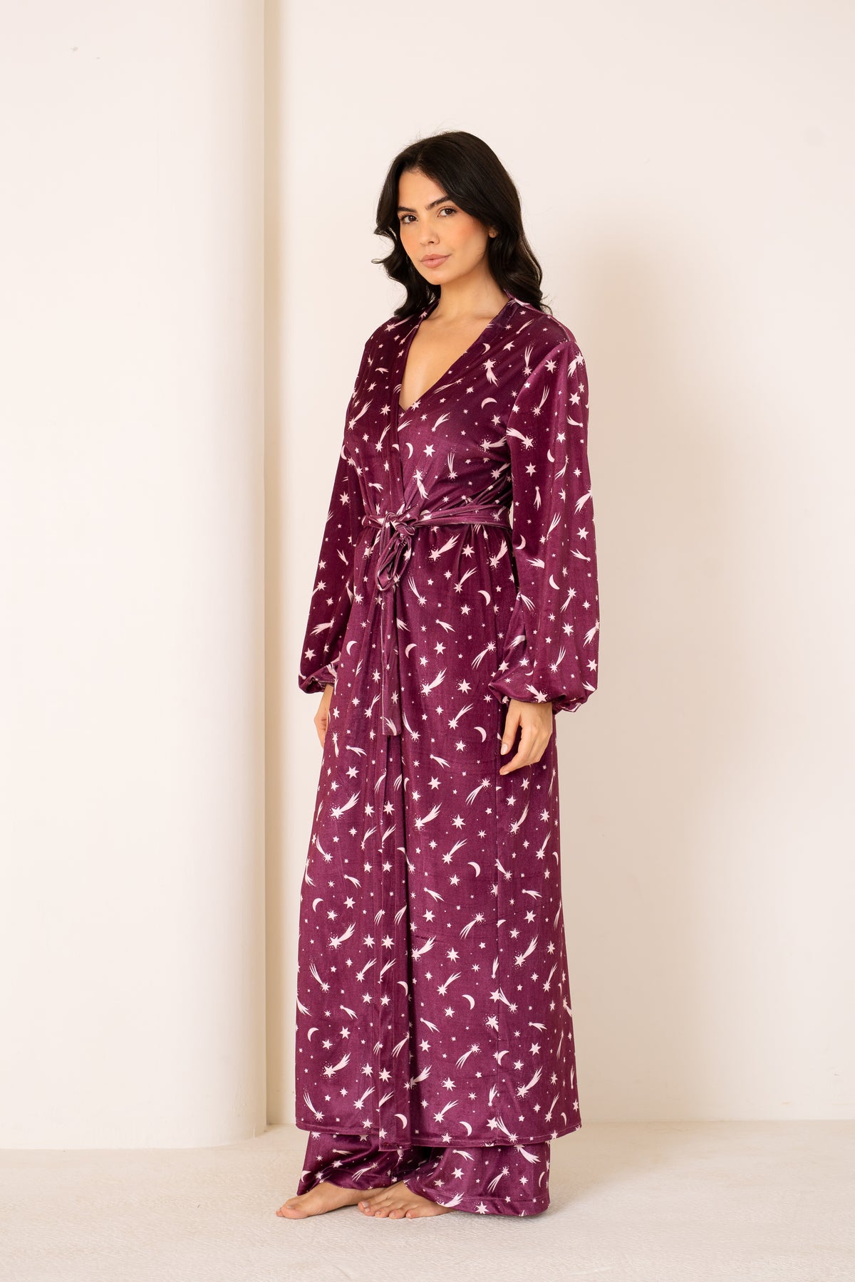 Berry Galaxy | Long Robe Full Set