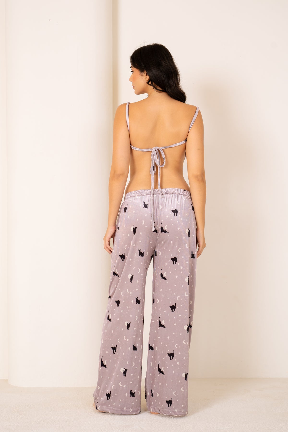 Moon Cats | V Top And Pants Set