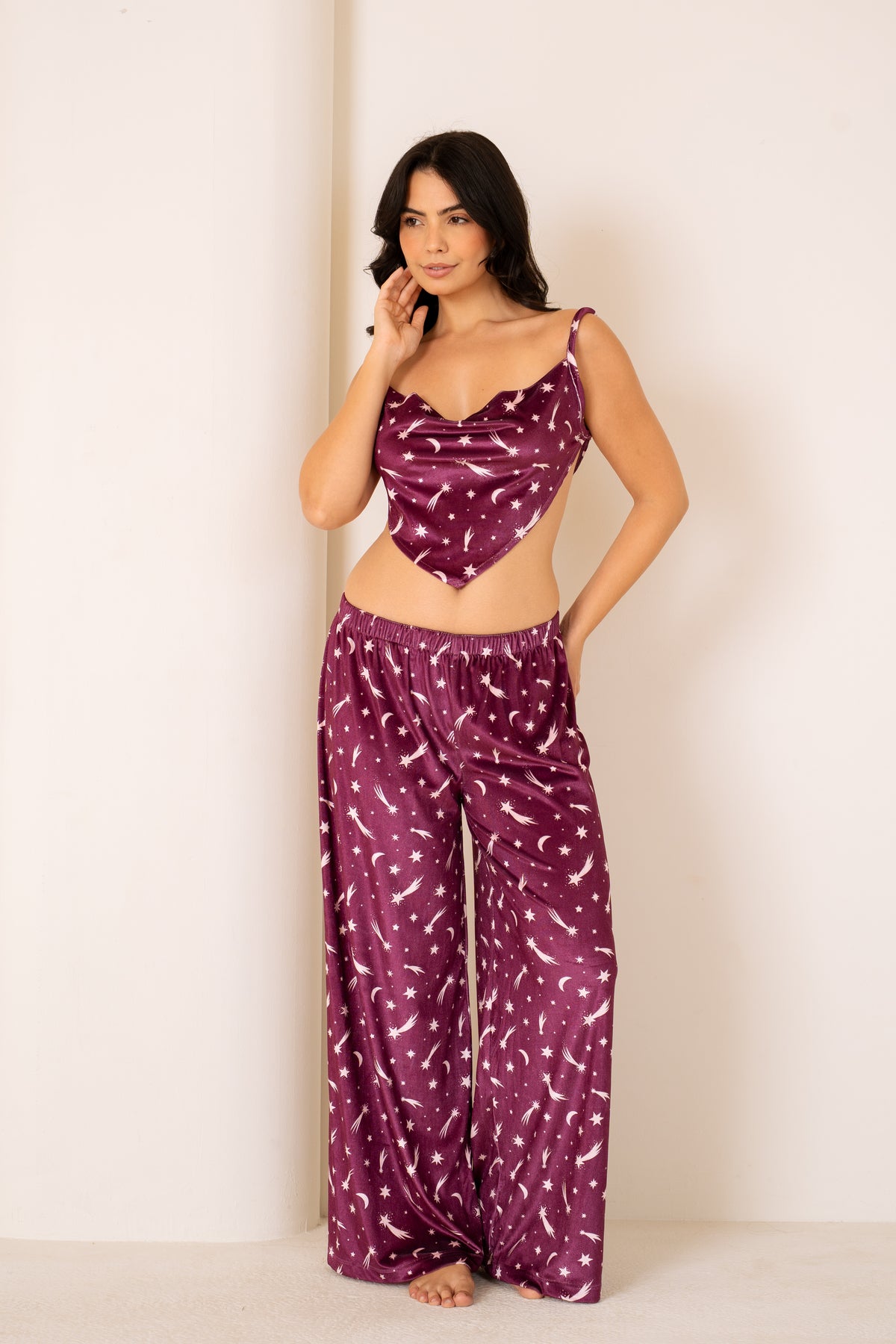 Berry Galaxy | Long Robe Full Set